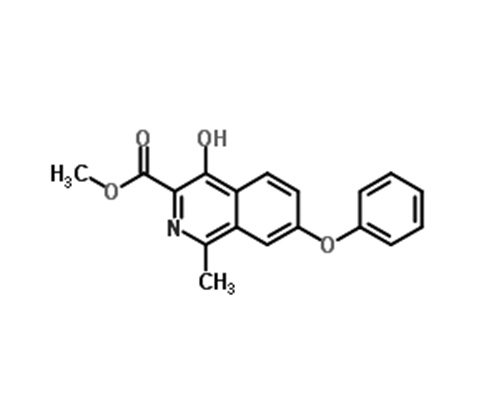 4-Hydroxy-1-methyl-7-phenoxy-3-isoquinolinecarboxylic acid methyl ester