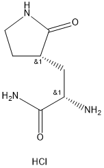 3-Pyrrolidinepropanamide, α-amino-2-oxo-, hydrochloride (T13)