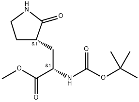 Methyl (S)-2-(Boc-amino)-3-[(S)-2-oxo-3-pyrrolidinyl]propanoate （SM1）