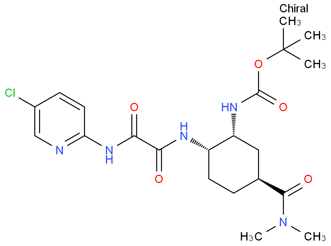 tert-butyl [(1R,2S,5S)-2-({[(5-chloropyridin-2-yl)amino](oxo)acetyl}amino)-5-(dimethylaminocarbonyl)cyclohexyl]carbamate