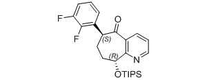 5H-Cyclohepta[b]pyridin-5-one, 6-(2,3-difluorophenyl)-6,7,8,9-tetrahydro-9-[[tris(1-methylethyl)silyl]oxy]-, (6S,9R)-