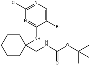 Carbamic acid,N-[1-[(5-bromo-2-chloro-4-pyrimidinyl)amino]cyclohexyl]methyl]-,1,1-dimethylethyl ester